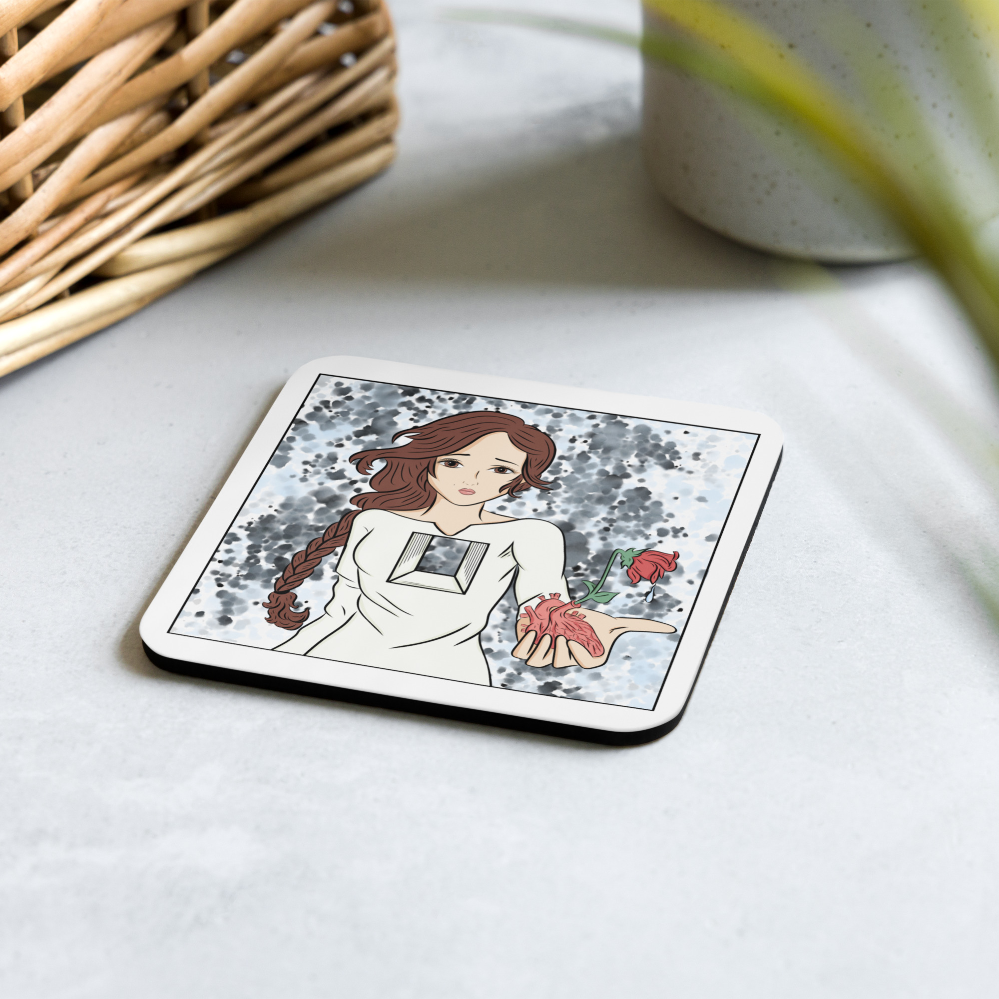 “take it” – Cork-back coaster