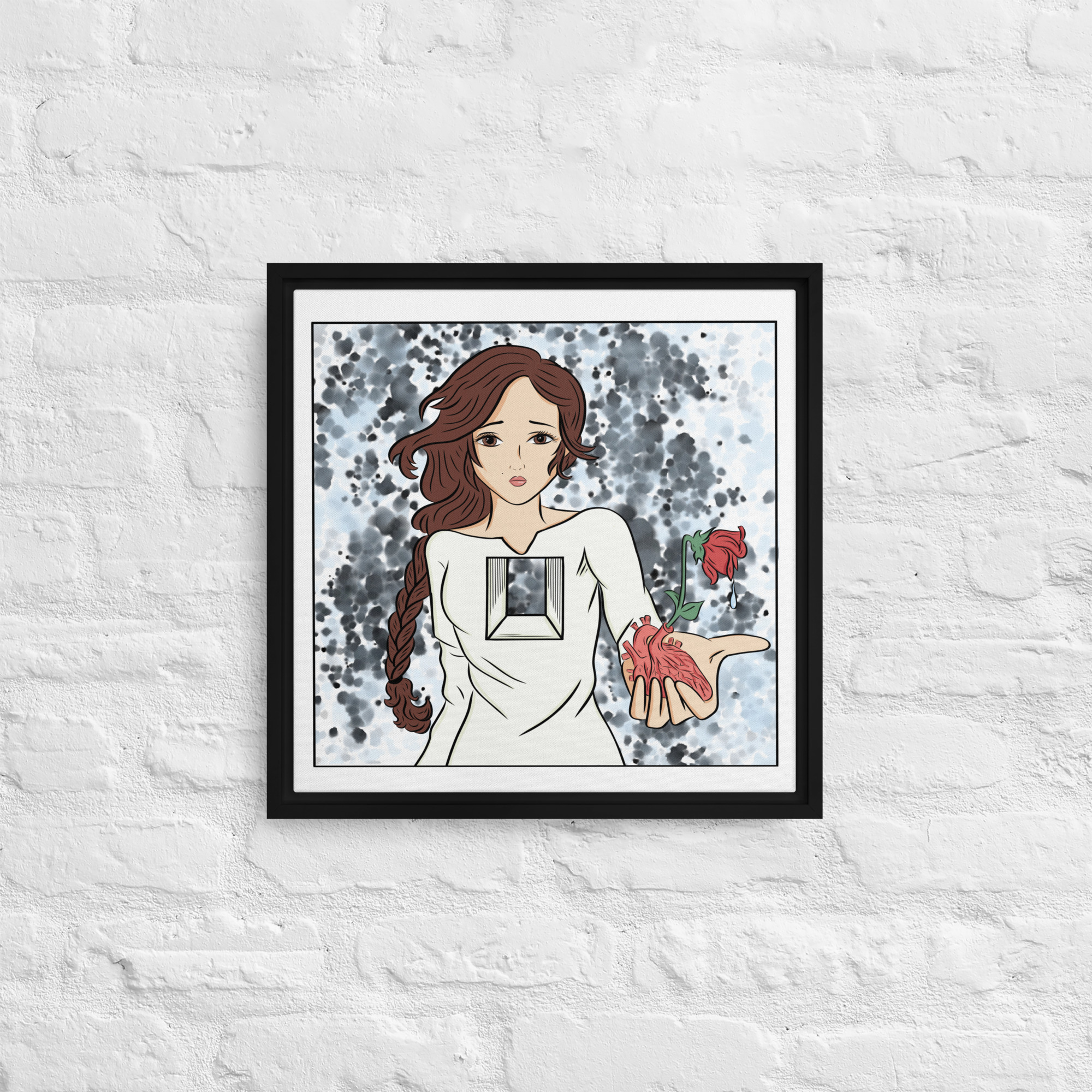 “take it” – Framed canvas