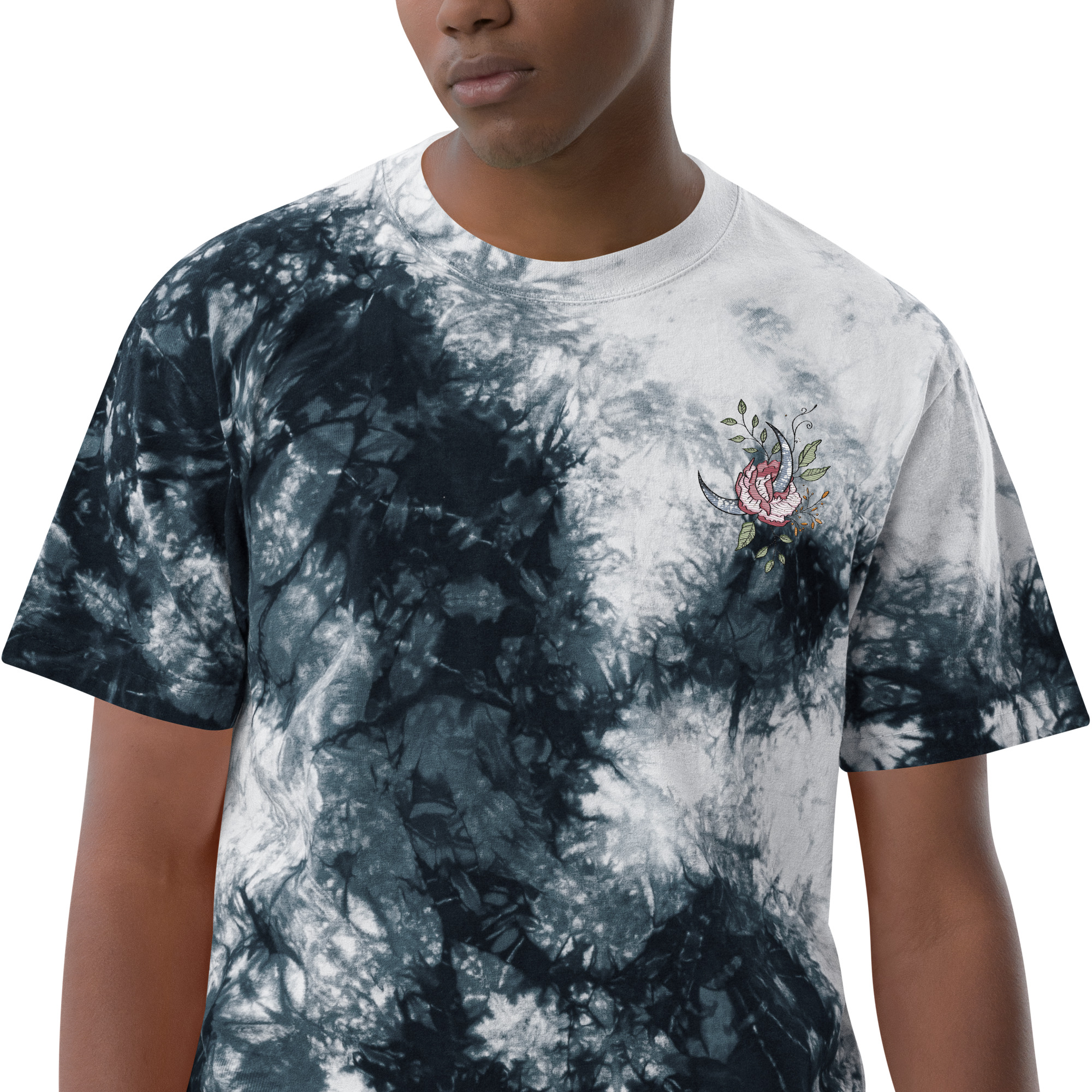 “blooming moon” – Oversized tie-dye t-shirt