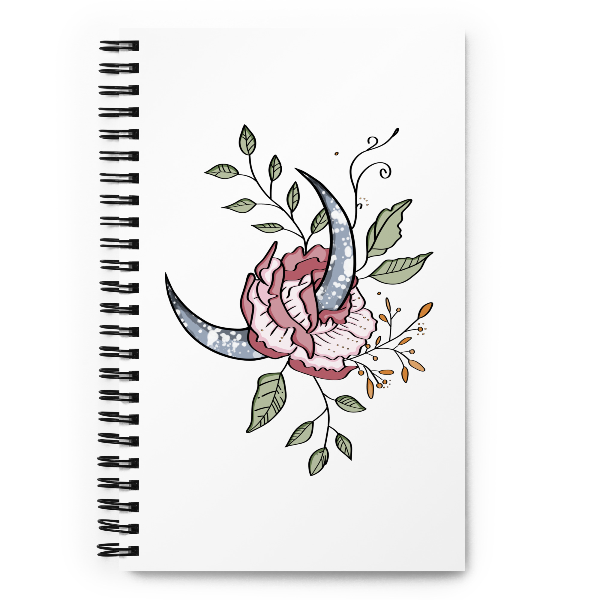 “blooming moon” – Spiral notebook