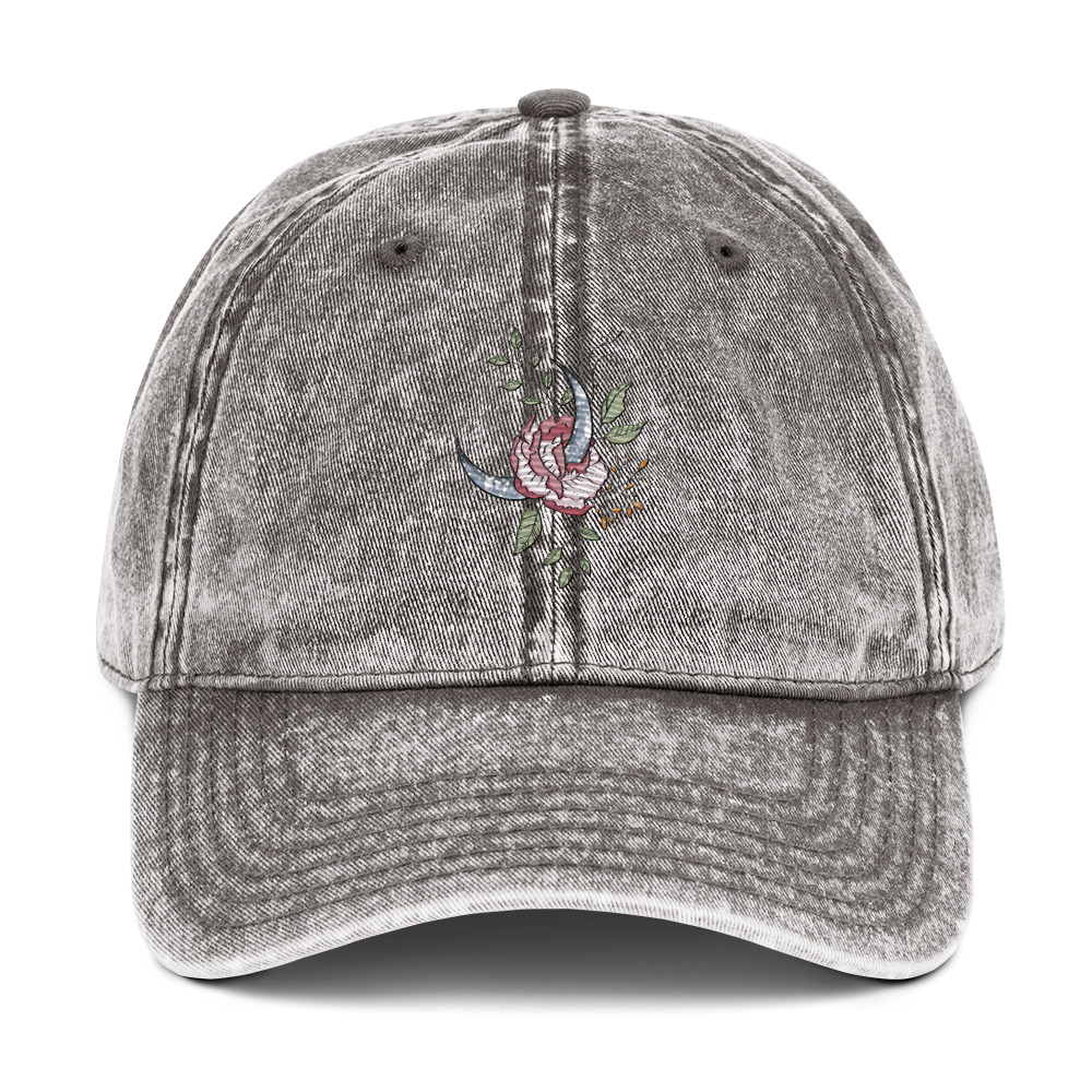 “blooming moon” – Vintage Cotton Twill Cap