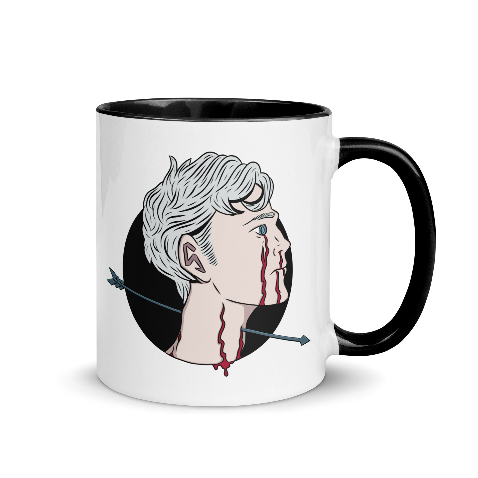 “the state of man” – Mug with Color Inside